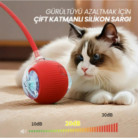 İnteraktif Hareketli Kuyruklu Top Kedi Oyuncağı - 3