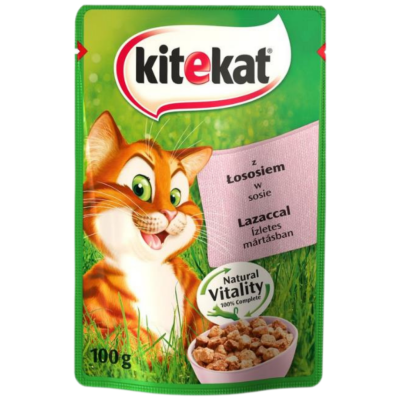 Kitekat Somonlu Yetişkin Kedi Yaş Maması 100 Gr - 1