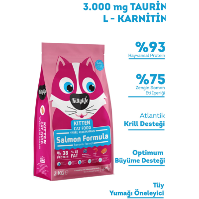 Kittylife Kitten Somonlu Yavru Kedi Maması 2 Kg - 2