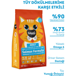 Kittylife Sterilised Somonlu Kısırlaştırılmış Kedi Maması 10 Kg - 2