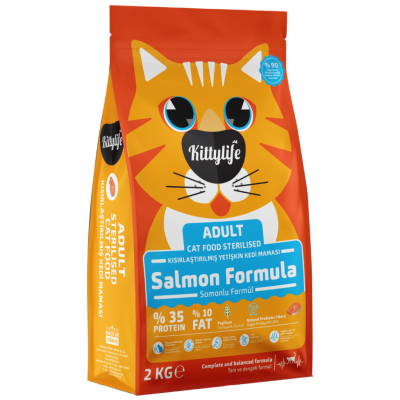 Kittylife Sterilised Somonlu Kısırlaştırılmış Kedi Maması 2 Kg - 1