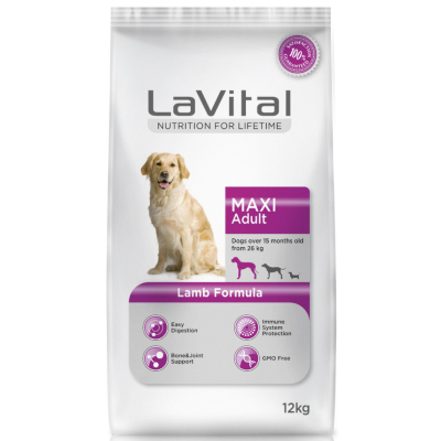 LaVital Maxi Adult Kuzu Etli Büyük Irk Yetişkin Köpek Maması 15 Kg - 1