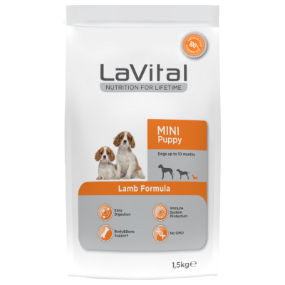 Lavital Small Mini Puppy Kuzu Etli Küçük Irk Yavru Köpek Maması 1.5 Kg - 1