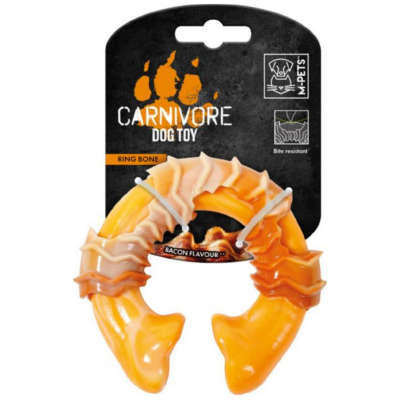 M-PETS Carnivore Dog Toy Ring Bone Pastırma Aromalı Köpek Oyuncağı - 1