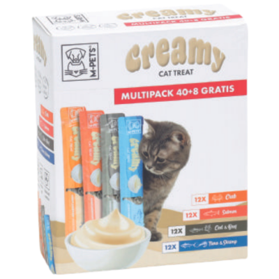 M-PETS Creamy Karışık Lezzetler 2 Krema Kedi Ödülü 48 x 15 Gr - 1