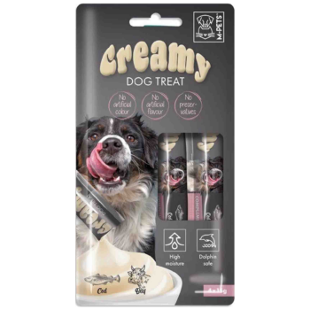 M-PETS Creamy Morina Balıklı ve Biftekli Krema Köpek Ödülü 4x15 Gr - 1