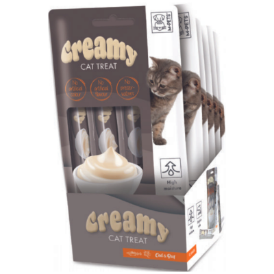 M-PETS Creamy Morina Balıklı ve Sığır Etli Krema Kedi Ödülü 4 x 15 Gr - 2