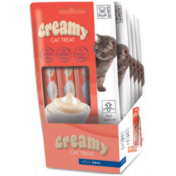 M-PETS Creamy Somon Balıklı Krema Kedi Ödülü 4x15 Gr - 2