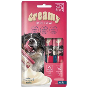 M-PETS Creamy Somon Balıklı Krema Köpek Ödülü 4x15 Gr - 1