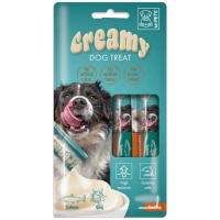 M-PETS Creamy Somon Balıklı ve Biftekli Krema Köpek Ödülü 4x15 Gr - 1