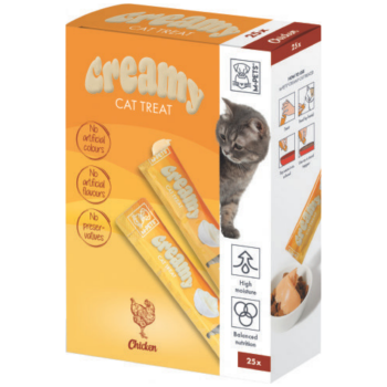 M-PETS Creamy Tavuklu Krema Kedi Ödülü 25x15 Gr - 1