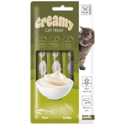 M-PETS Creamy Ton Balıklı ve Deniz Taraklı Krema Kedi Ödülü 4 x 15 Gr - 1