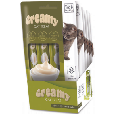 M-PETS Creamy Ton Balıklı ve Deniz Taraklı Krema Kedi Ödülü 4 x 15 Gr - 2