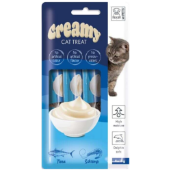 M-PETS Creamy Ton Balıklı ve Karidesli Krema Kedi Ödülü 4 x 15 Gr - 1