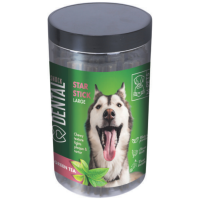 M-PETS Dental Snack Green Tea Star Stick Large Köpek Ödülü 510 Gr - 1