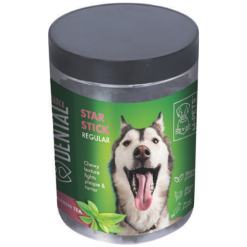 M-PETS Dental Snack Green Tea Star Stick Medium Köpek Ödülü 340 Gr - 1