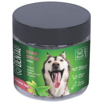 M-PETS Dental Snack Green Tea Star Stick Mini Köpek Ödülü 110 Gr - 1