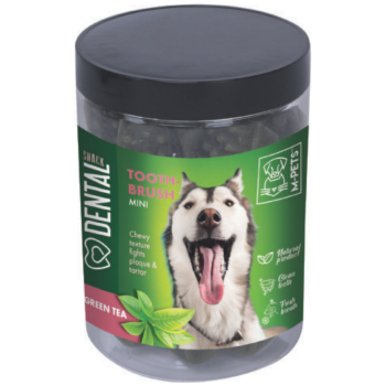 M-PETS Dental Snack Green Tea Tooth Brush Mini Köpek Ödülü 200 Gr - 1
