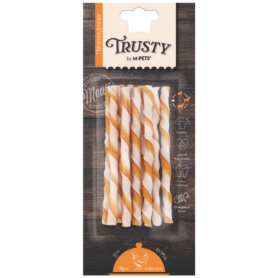 M-PETS Trusty Chicken Twisted Sticks Köpek Ödülü 10 Lu 55 Gr - 1