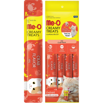 Me-O Creamy Yengeçli Krema Kedi Ödülü 4x15 Gr - 1