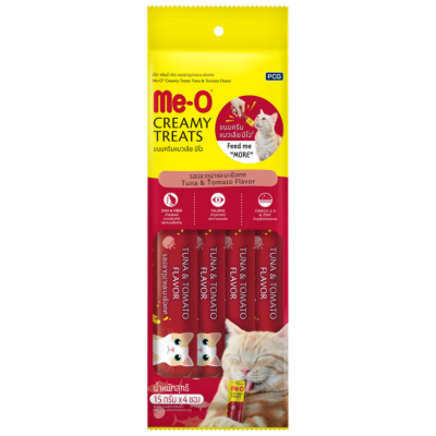 Meo Creamy Ton Balıklı ve Domates Lezzetli Kedi Ödülü 4x15 Gr - 1