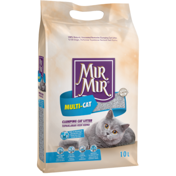 Mırmır Multi Cat Çoklu Kedilere Özel Bentonit Kedi Kumu 10 Litre - 1