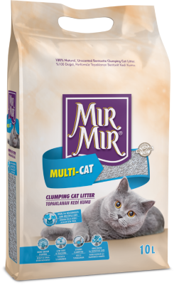 Mırmır Multi Cat Çoklu Kedilere Özel Bentonit Kedi Kumu 10 Litre - 1