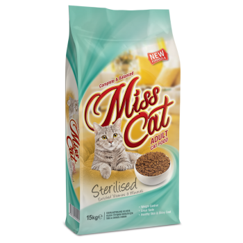 Miss Cat Sterilised Tavuklu Kısırlaştırılmış Kedi Maması 15 Kg - 1