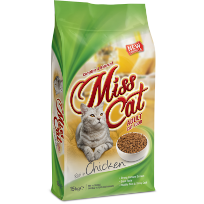 Miss Cat Tavuklu Yetişkin Kedi Maması 15 Kg - 1