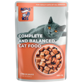Miss Kis Kuzu Etli Kedi Yaş Maması Gravy 100 Gr - 1