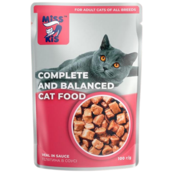 Miss Kis Sığır Etli Kedi Yaş Maması Gravy 100 Gr - 1