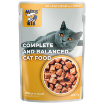 Miss Kis Tavuklu Kedi Yaş Maması Gravy 100 Gr - 1