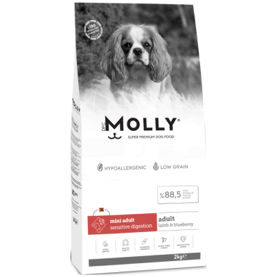 Molly Mini Adult Kuzu Etli & Yaban Mersinli Küçük Irk Yetişkin Köpek Maması 2 Kg - 1