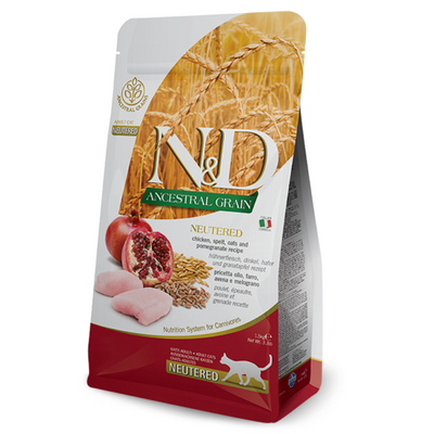 N&D Düşük Tahıllı Tavuklu ve Narlı Kısırlaştırılmış Kedi Maması 1.5 Kg - 1