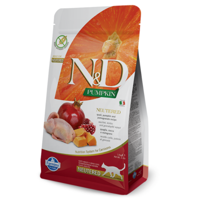 N&D Pumpkin Bıldırcın Nar ve Balkabaklı Kısırlaştırılmış Kedi Maması 1.5 Kg - 1