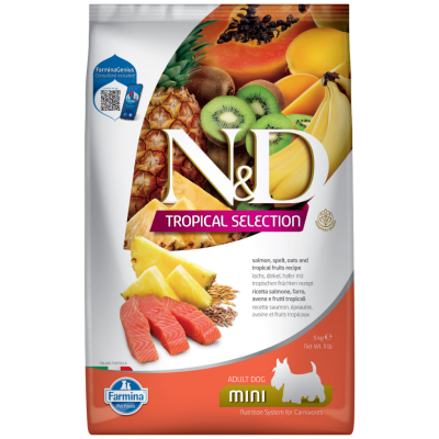 N&D Tropical Selection Somonlu Mini Adult Yetişkin Köpek Maması 5 Kg - 1