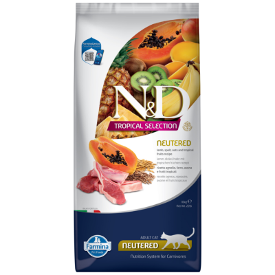 N&D Tropical Selection Sterilised Kuzu Etli Kısırlaştırılmış Kedi Maması 10 Kg - 1