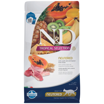 N&D Tropical Selection Sterilised Kuzu Etli Kısırlaştırılmış Kedi Maması 1.5 Kg - 1