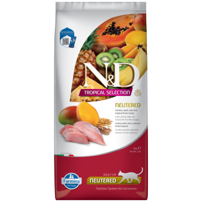 N&D Tropical Selection Sterilised Tavuklu Kısırlaştırılmış Kedi Maması 10 Kg - 1