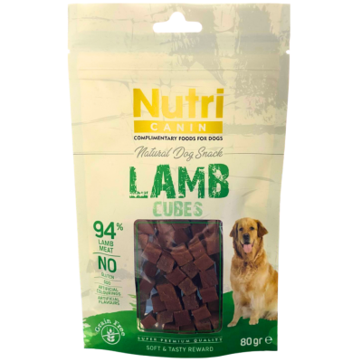 Nutri Canin Lamb Cubes Köpek Ödülü 80 Gr - 1