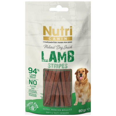 Nutri Canin Lamb Stripes Köpek Ödülü 80 Gr - 1