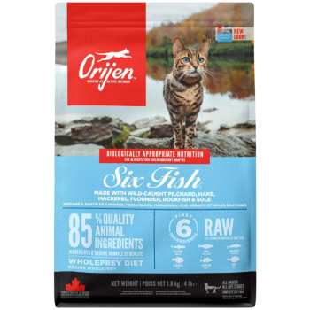 Orijen Six Fish Tüm Irk ve Yaşam Evreleri İçin Kedi Maması 1.8 Kg - 1