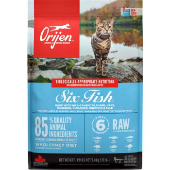 Orijen Six Fish Yetişkin Kedi Maması 5.4 Kg - 1