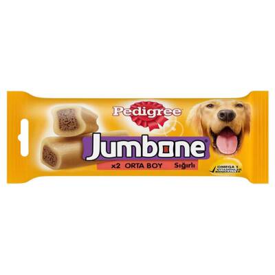 Pedigree Jumbone Orta Boy Sığır ve Kümes Hayvanlı Köpek Ödülü 2 Li 180 Gr - 1