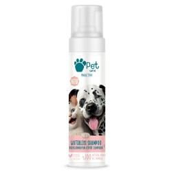 Pet Love Kediler ve Köpekler İçin Durulanmayan Çilek Kokulu Köpük Şampuan 225 ML - 1