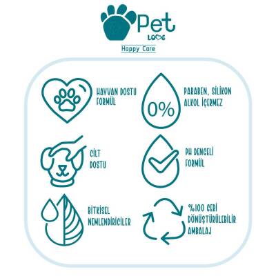 Pet Love Kediler ve Köpekler İçin Durulanmayan Kurabiye & Vanilya Kokulu Köpük Şampuan 225 ML - 3