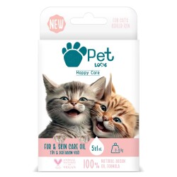 Pet Love Kediler İçin %100 Doğal Argan Yağlı Tüy Bakım Yağı 5x1 ML - 1