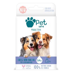 Pet Love Köpekler İçin %100 Doğal Argan Yağlı Tüy Bakım Yağı (20-40 KG) 5x4 ML - 1