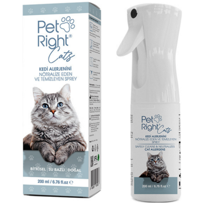 Pet Right Cats Kedi Alerjenini Nötralize Eden ve Temizleyen Sprey 200 ML - 1