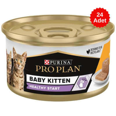 Pro Plan Baby Kitten Tavuklu Yavru Kedi Konservesi 85 Gr 24 Adet - 1